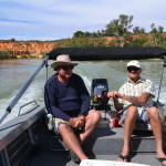 Bob and Mark on the mighty Murray