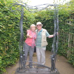 Chris and Jim in the Maze at Hampton Court
