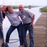 Bron, Judy and Ted at Dog-in-a-Doublet Lock